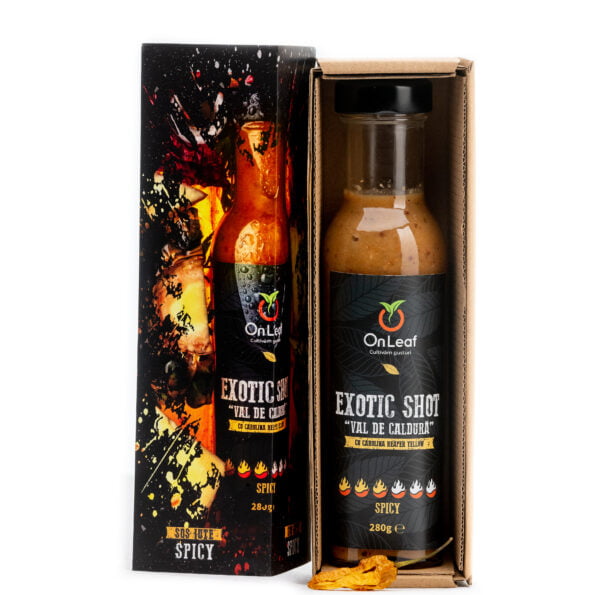 Sos iute EXOTIC SHOT Spicy cu Carolina Reaper Yellow